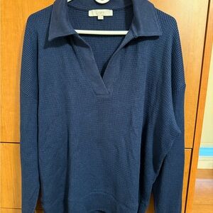 LOFT Deep Blue Knit Pullover